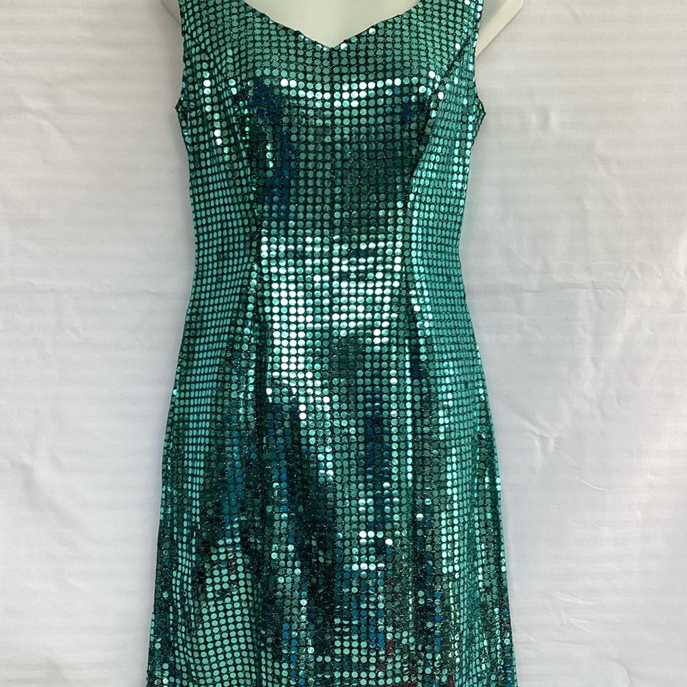 Dark Teal Sequin Dress